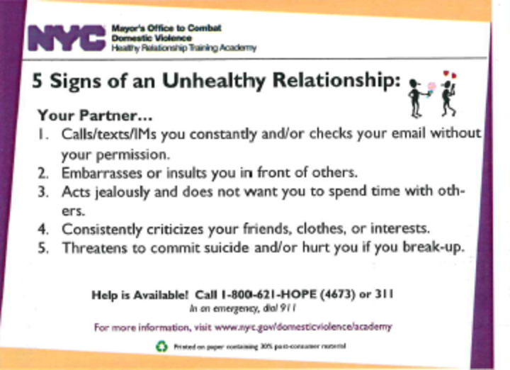 5 signs of an unhealthy domestic relationship